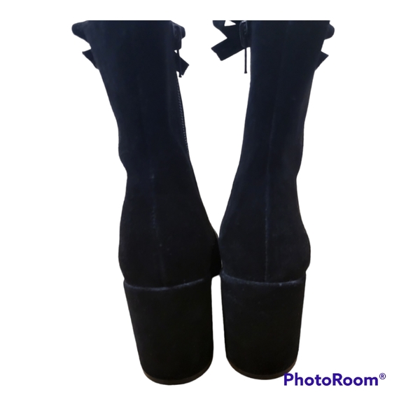 Bettye Black Leather Ankle Boots. 6.5. EUC. - Picture 6 of 9